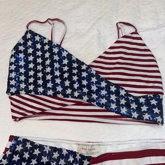 Patriotic Star and Stripe Two-Piece Set - Picture 2 of 8